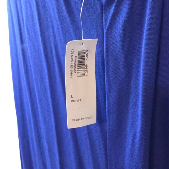 Old Navy Womens Sleeveless Blue Relaxed Swing Dress Size Large Petite - Picture 3 of 11